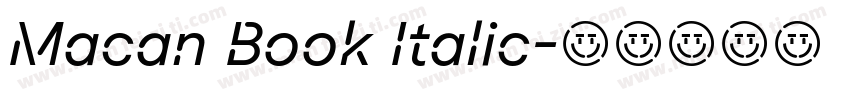 Macan Book Italic字体转换